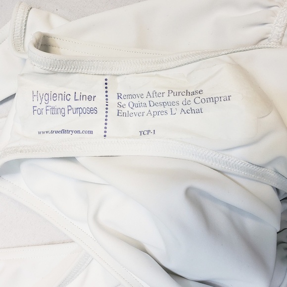 ASOS White High Waist One Piece NWOT Swimsuit - Picture 5 of 5